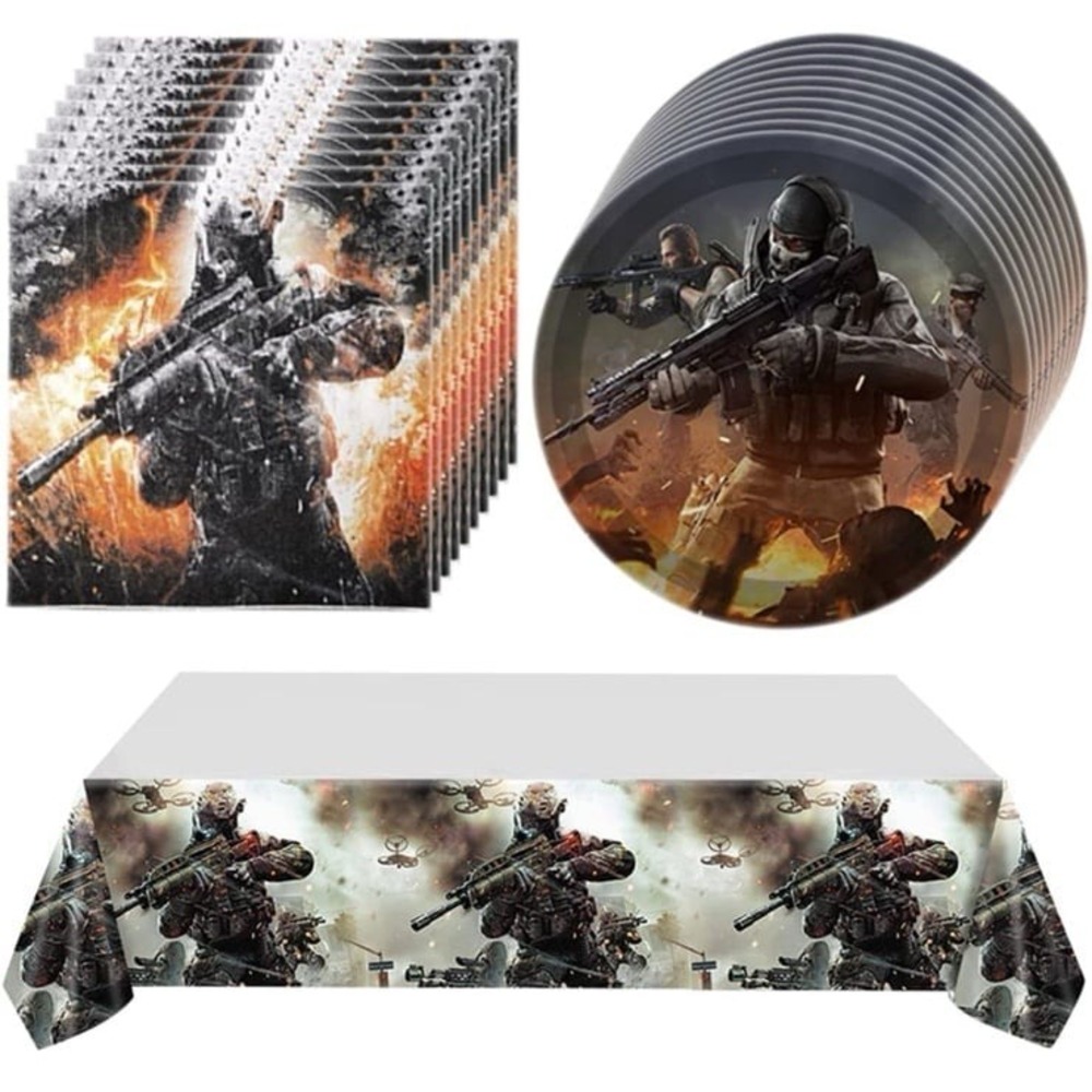 Gaming Birthday Party Supplies,Gaming Video Gaming Birthday Decorations,Call Par